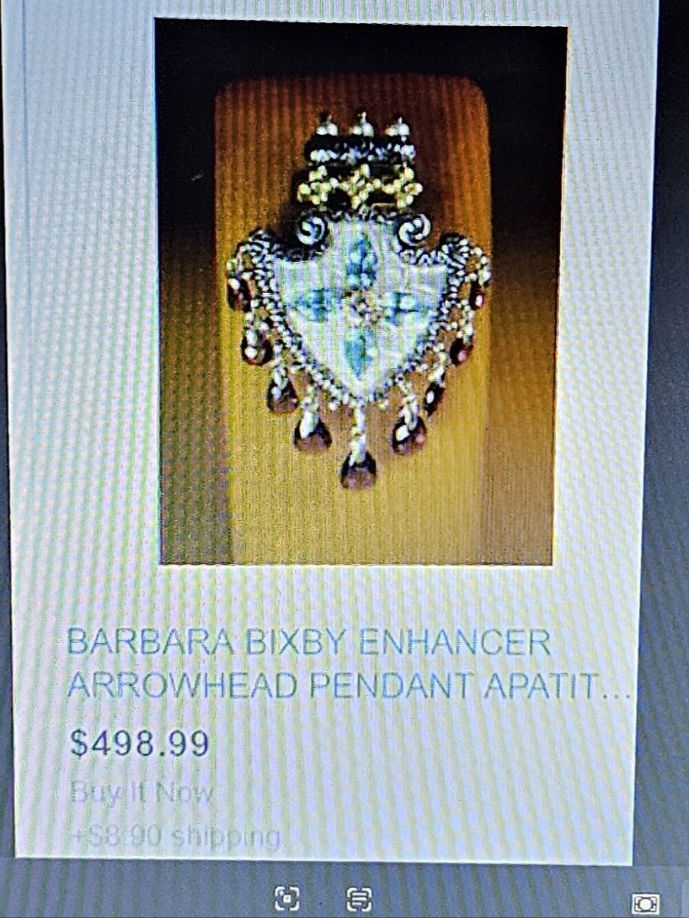 Barbara Bixby HTF Arrowhead Multigem Pendant And Earring SET - Picture 6 of 6